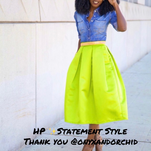 style Dresses & Skirts - Neón Skirt tea length